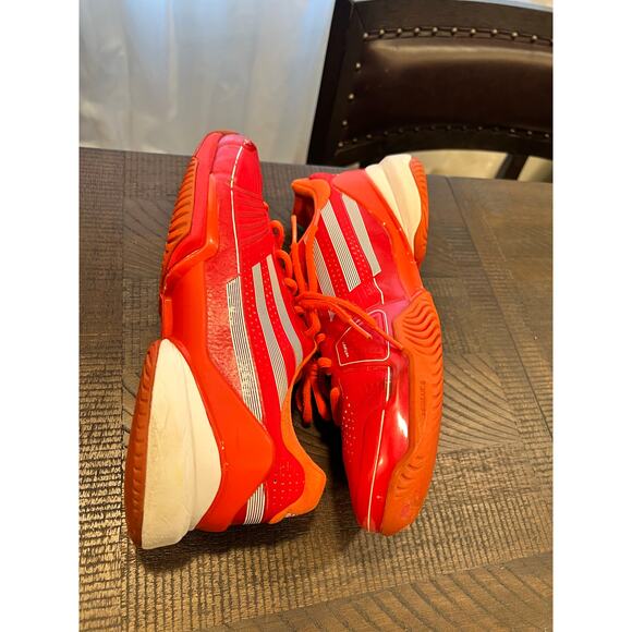 Adidas adituff tennis shoes scarlet red men 8.5 main image 6